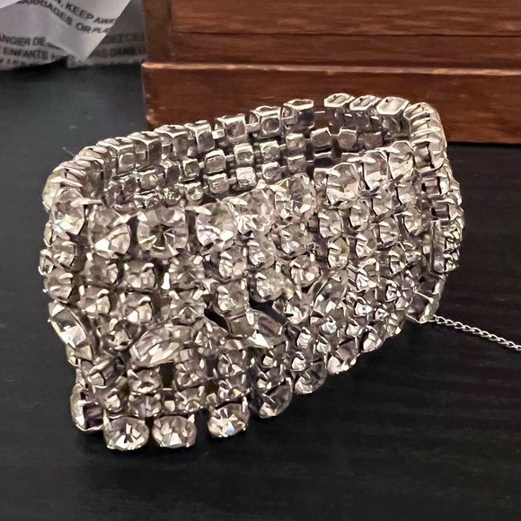 Vintage Kramer of New York Rhinestone Bracelet - Picture 2 of 4